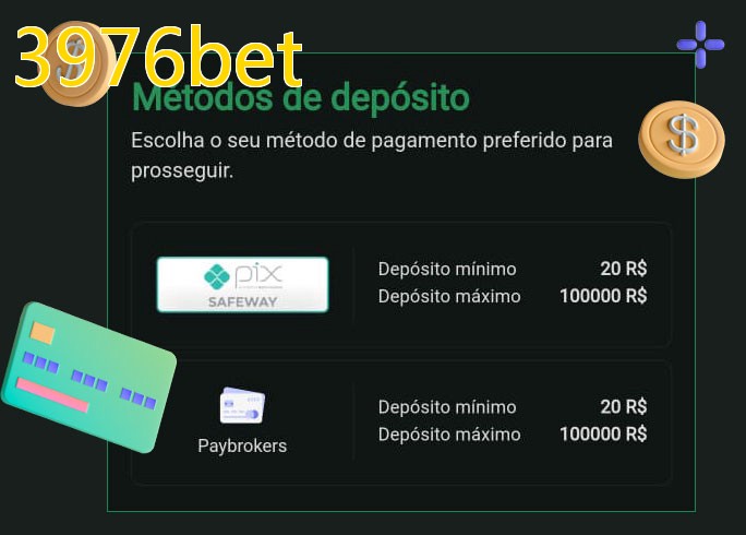 O cassino 3976betbet oferece uma grande variedade de métodos de pagamento